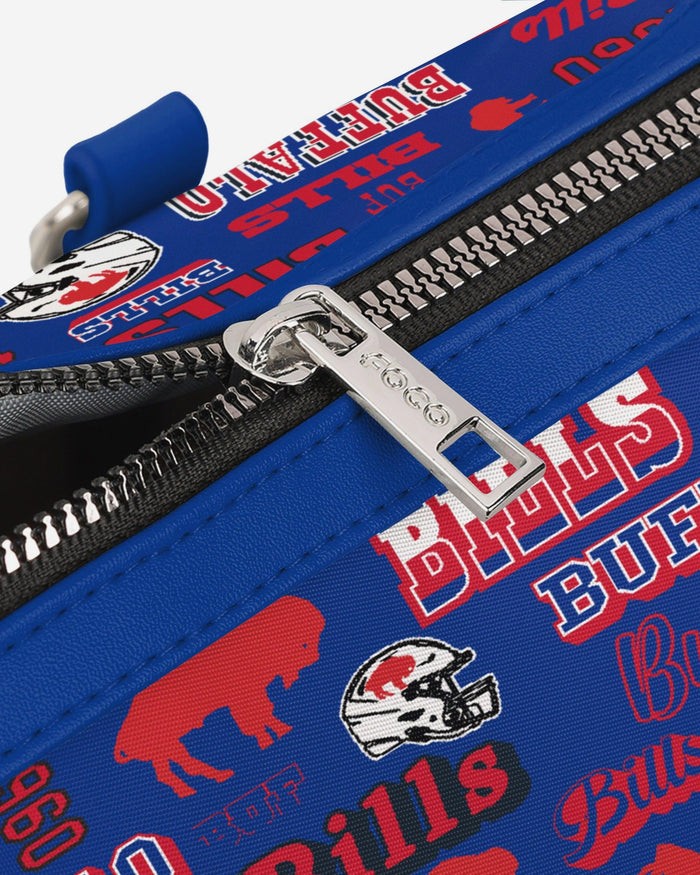 Buffalo Bills Repeat Retro Print Nylon Medium Barrel Bag FOCO - FOCO.com