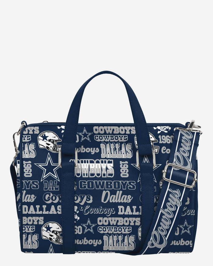 Dallas Cowboys Repeat Retro Print Nylon Medium Barrel Bag FOCO - FOCO.com