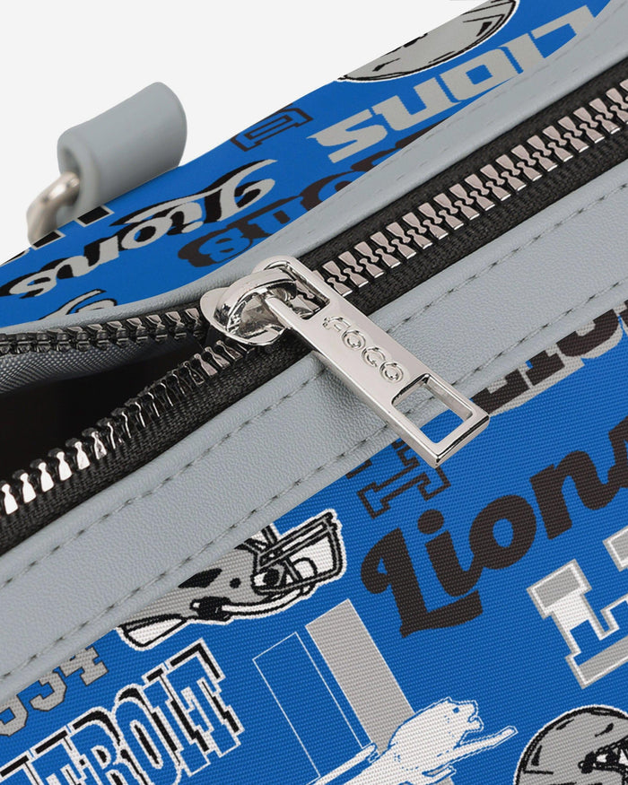 Detroit Lions Repeat Retro Print Nylon Medium Barrel Bag FOCO - FOCO.com