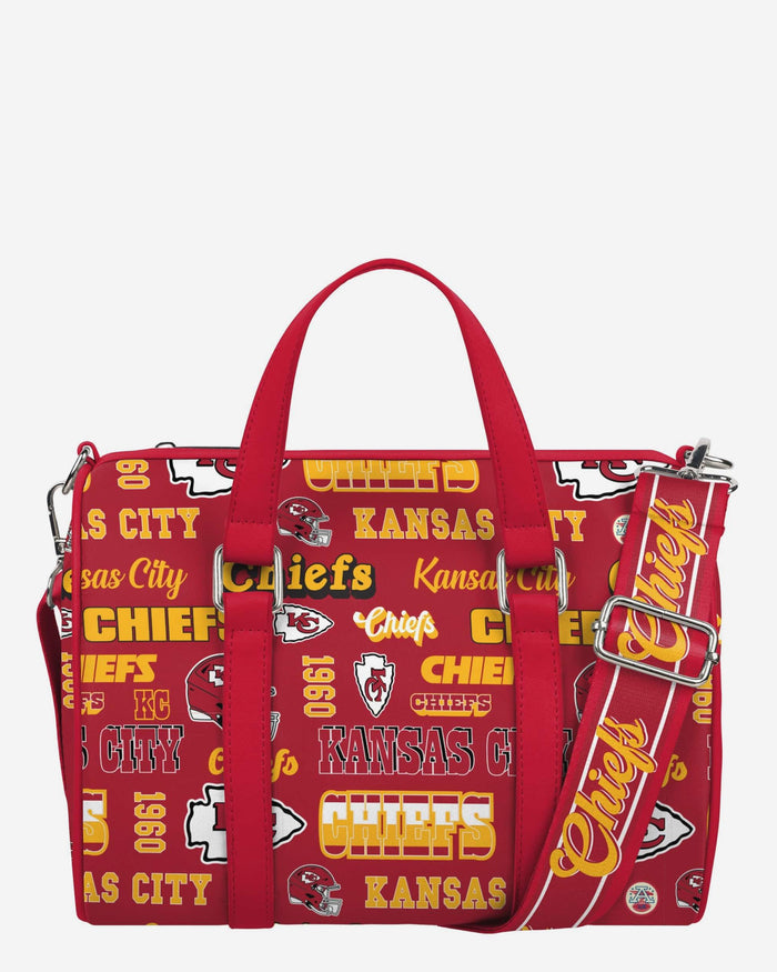 Kansas City Chiefs Repeat Retro Print Nylon Medium Barrel Bag FOCO - FOCO.com