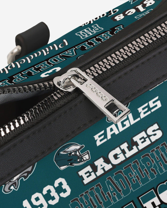Philadelphia Eagles Repeat Retro Print Nylon Medium Barrel Bag FOCO - FOCO.com