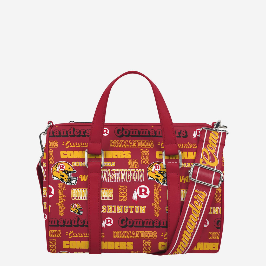 Washington Commanders Repeat Retro Print Nylon Medium Barrel Bag FOCO - FOCO.com