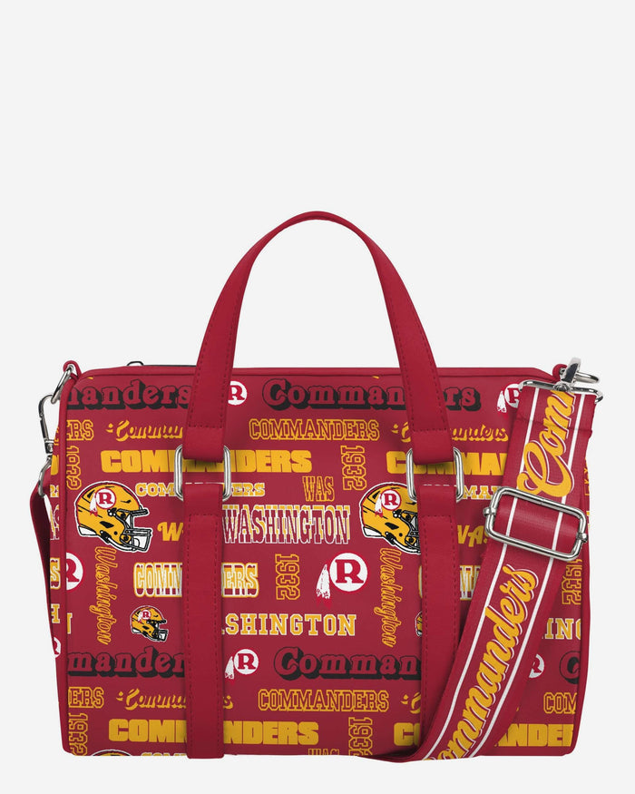 Washington Commanders Repeat Retro Print Nylon Medium Barrel Bag FOCO - FOCO.com