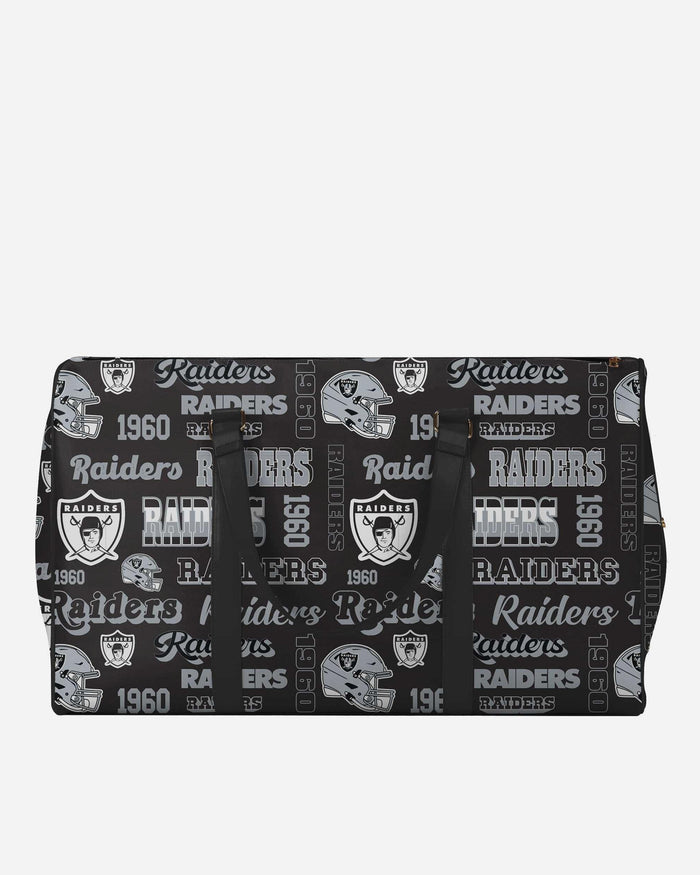 Las Vegas Raiders Repeat Retro Print Nylon Weekender Duffle Bag FOCO - FOCO.com