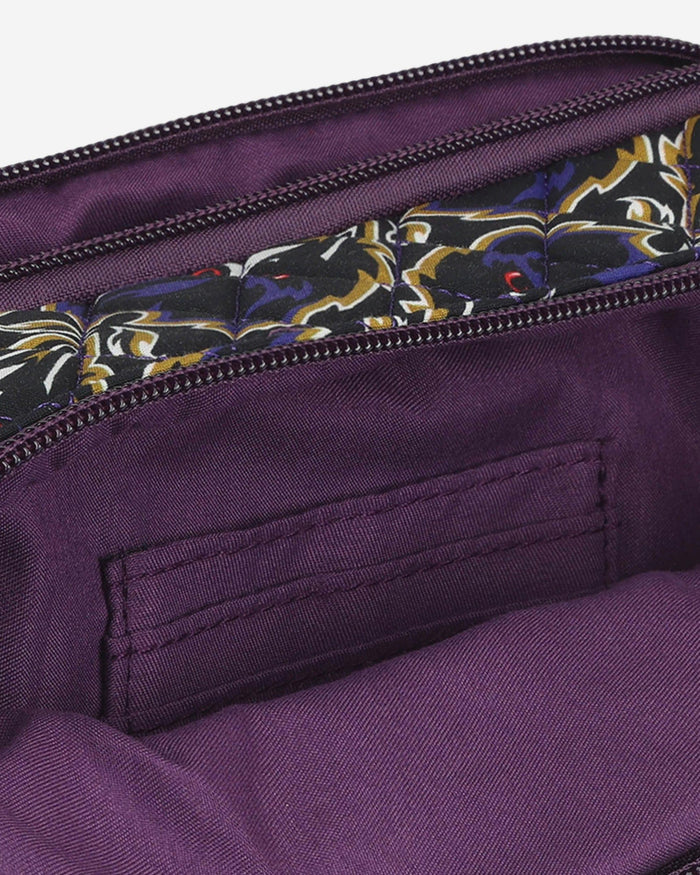 Baltimore Ravens Quilted Crossbody Bag FOCO - FOCO.com