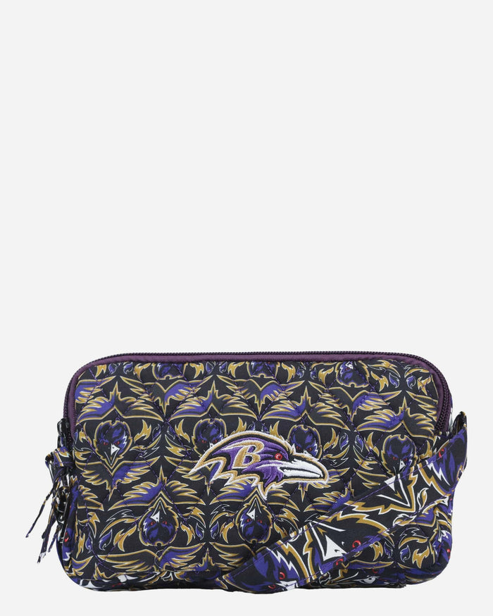Baltimore Ravens Quilted Crossbody Bag FOCO - FOCO.com