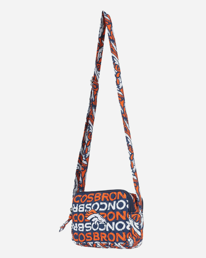 Denver Broncos Quilted Crossbody Bag FOCO - FOCO.com
