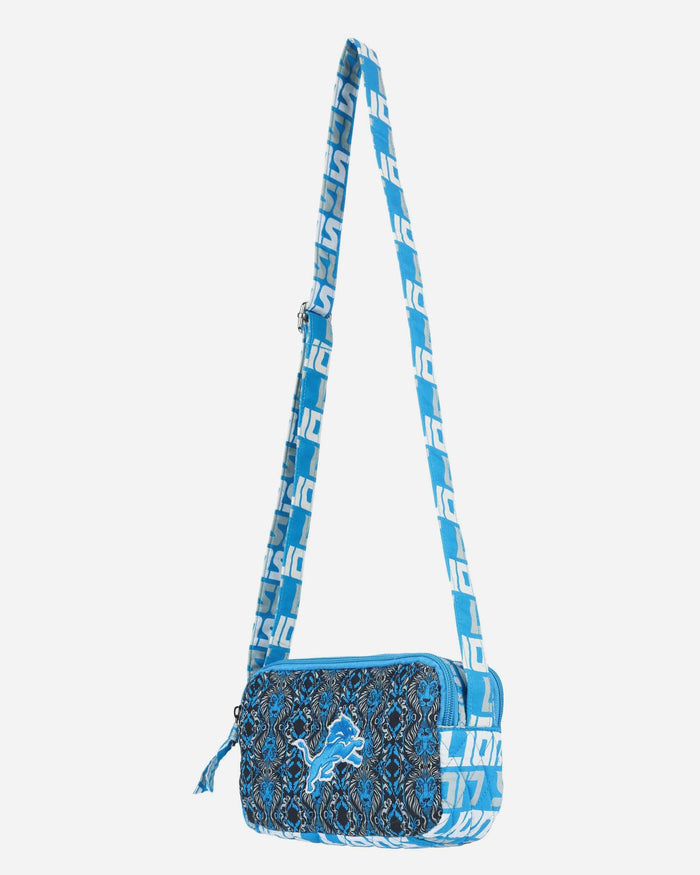 Detroit Lions Quilted Crossbody Bag FOCO - FOCO.com