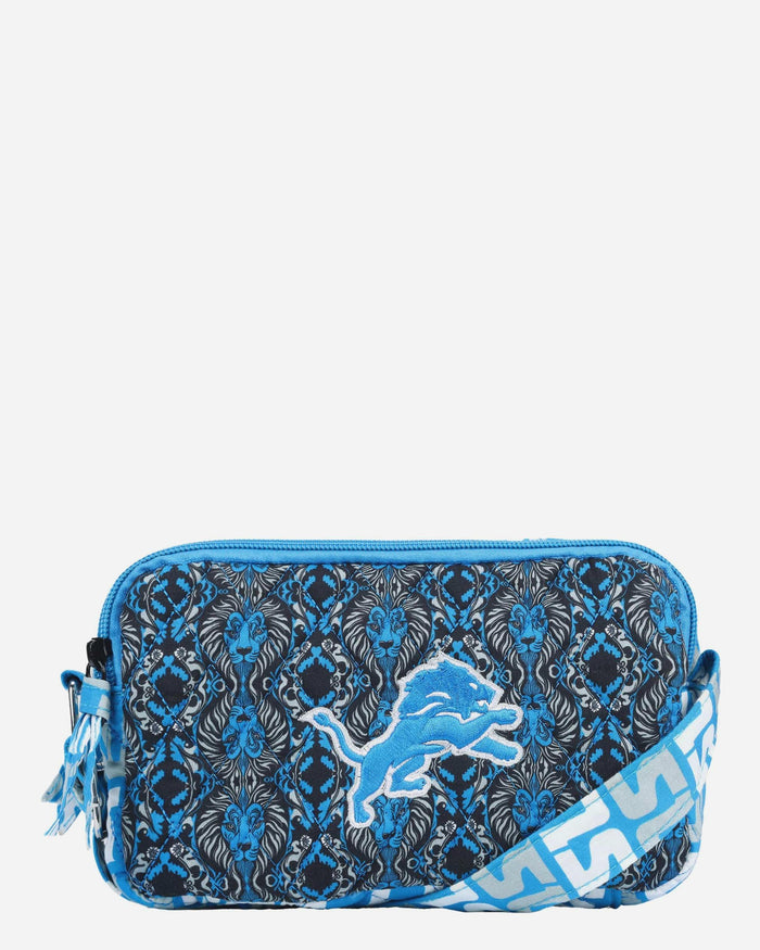 Detroit Lions Quilted Crossbody Bag FOCO - FOCO.com