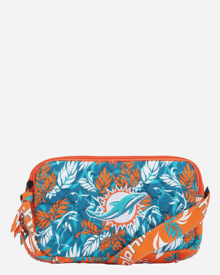 Miami Dolphins Quilted Crossbody Bag FOCO - FOCO.com