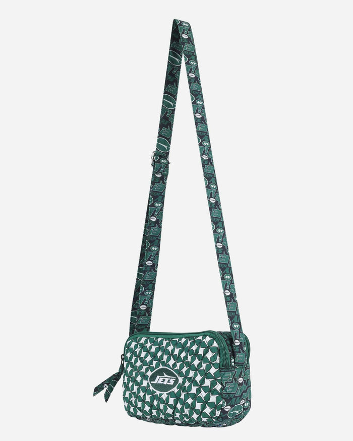 New York Jets Quilted Crossbody Bag FOCO - FOCO.com