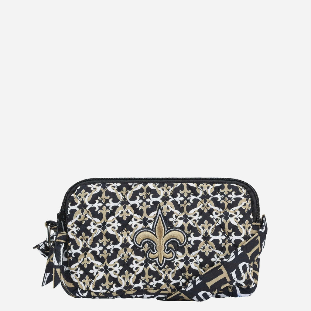 New Orleans Saints Quilted Crossbody Bag FOCO - FOCO.com