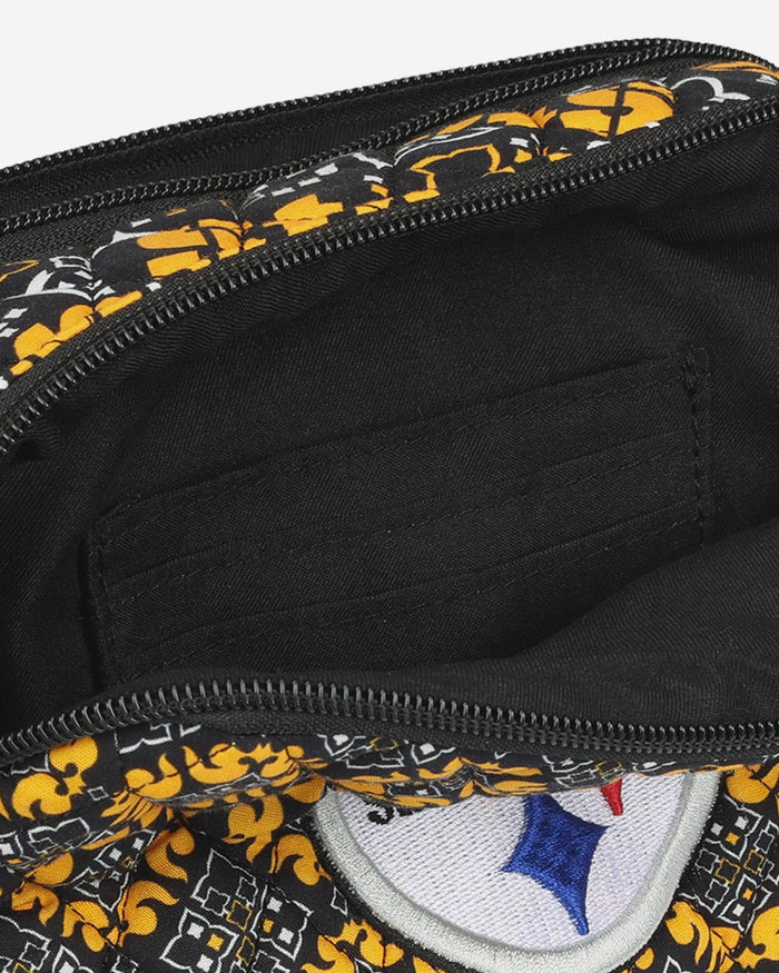 Pittsburgh Steelers Quilted Crossbody Bag FOCO - FOCO.com