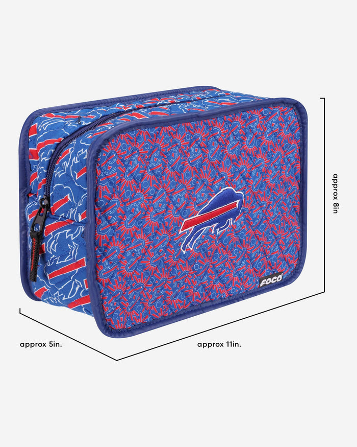 Buffalo Bills Quilted Printed Cosmetic Bag FOCO - FOCO.com