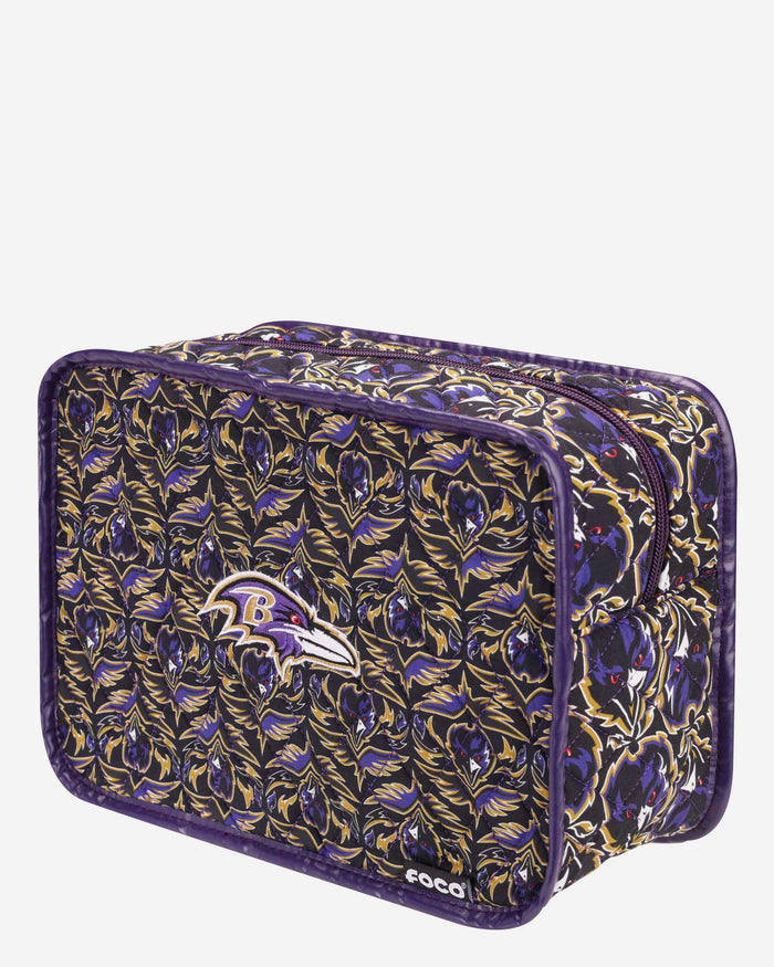 Baltimore Ravens Quilted Printed Cosmetic Bag FOCO - FOCO.com