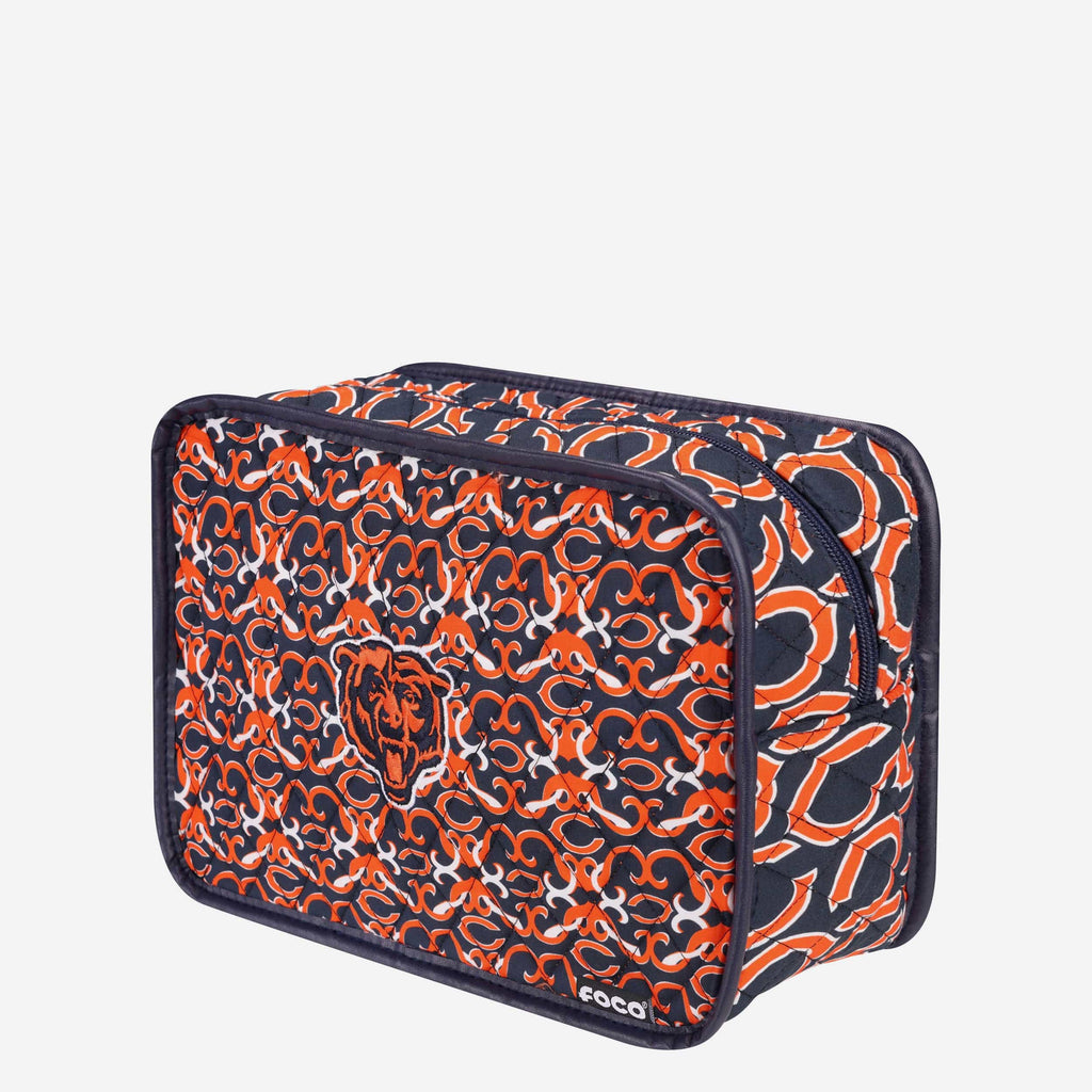 Chicago Bears Quilted Printed Cosmetic Bag FOCO - FOCO.com