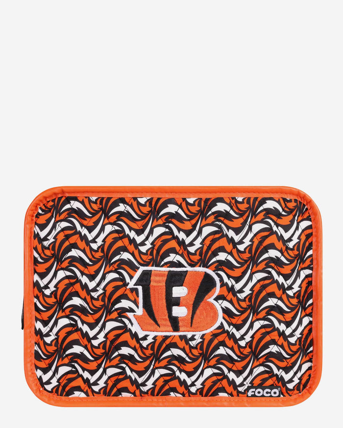 Cincinnati Bengals Quilted Printed Cosmetic Bag FOCO - FOCO.com