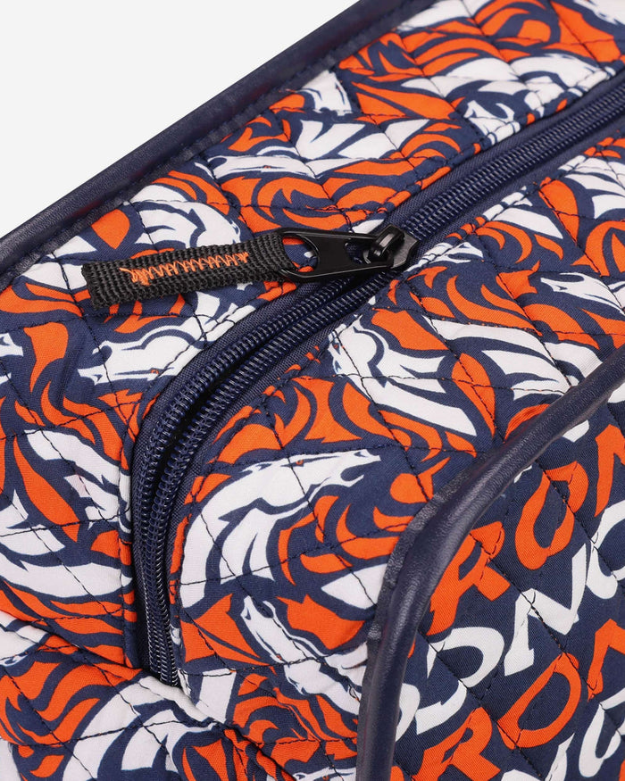Denver Broncos Quilted Printed Cosmetic Bag FOCO - FOCO.com