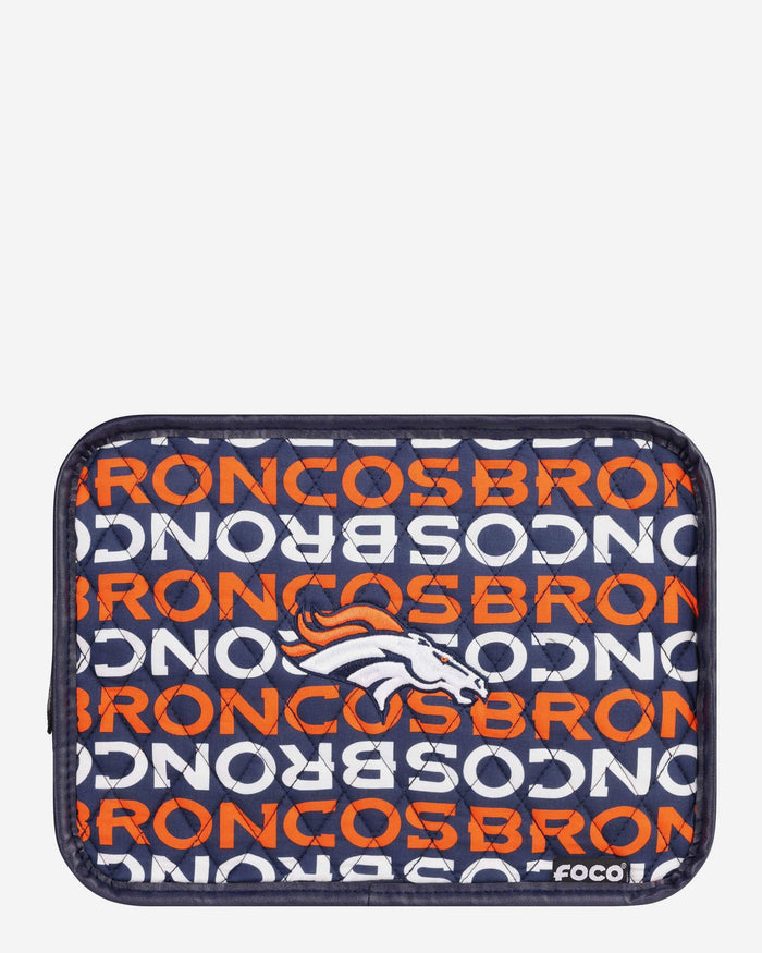 Denver Broncos Quilted Printed Cosmetic Bag FOCO - FOCO.com