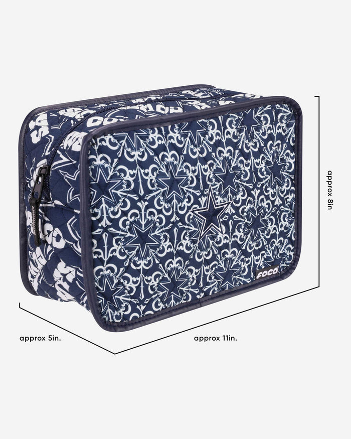 Dallas Cowboys Quilted Printed Cosmetic Bag FOCO - FOCO.com