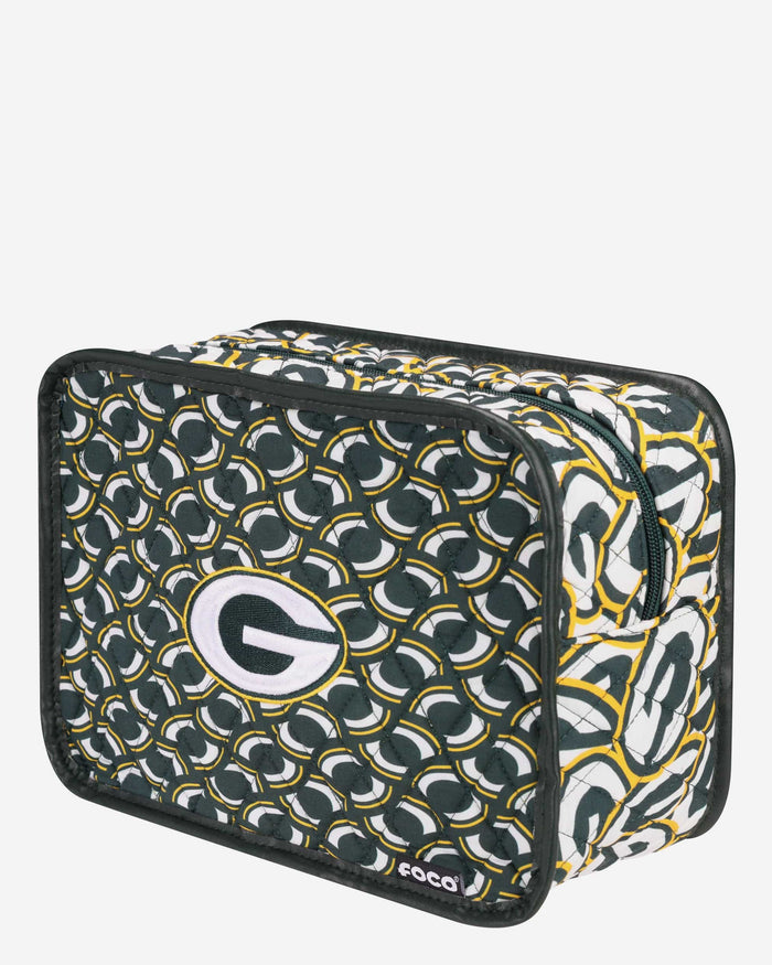 Green Bay Packers Quilted Printed Cosmetic Bag FOCO - FOCO.com