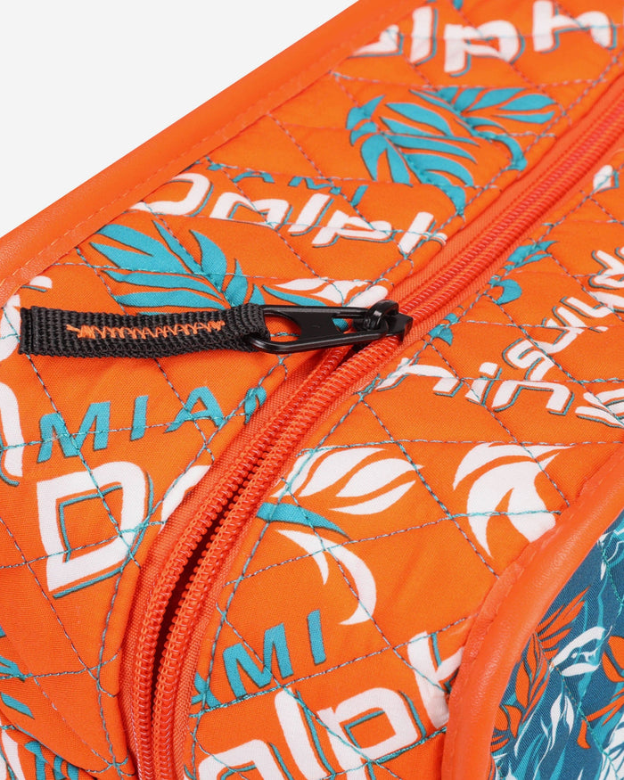 Miami Dolphins Quilted Printed Cosmetic Bag FOCO - FOCO.com