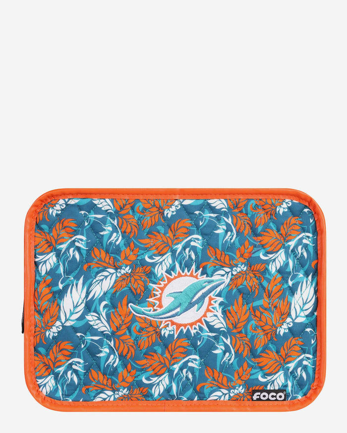 Miami Dolphins Quilted Printed Cosmetic Bag FOCO - FOCO.com