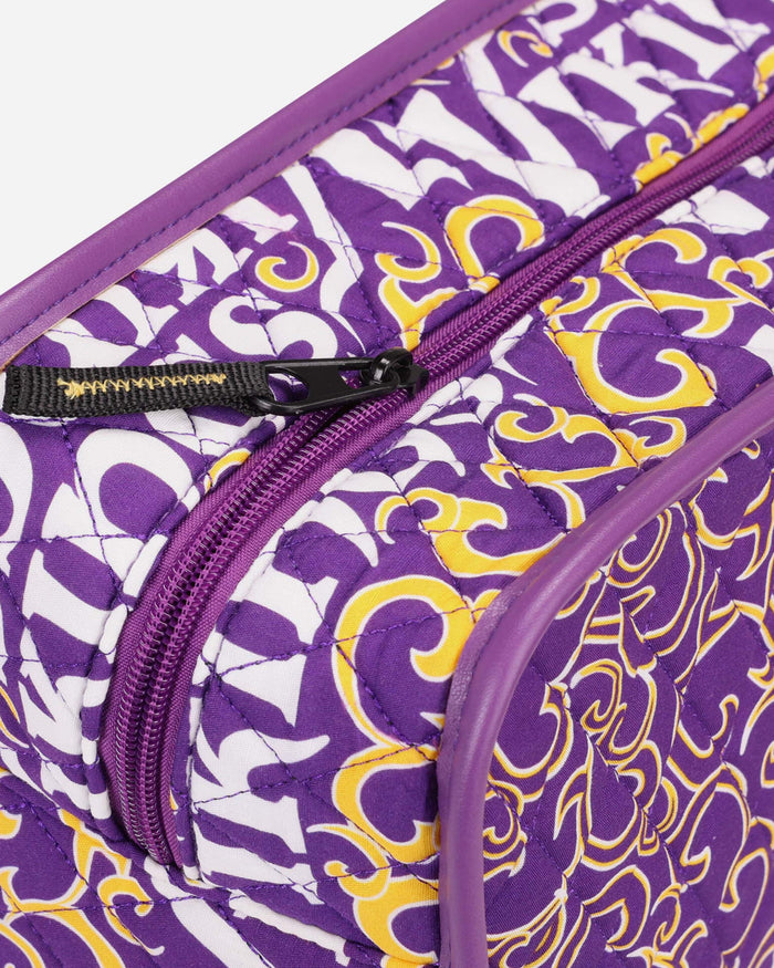 Minnesota Vikings Quilted Printed Cosmetic Bag FOCO - FOCO.com
