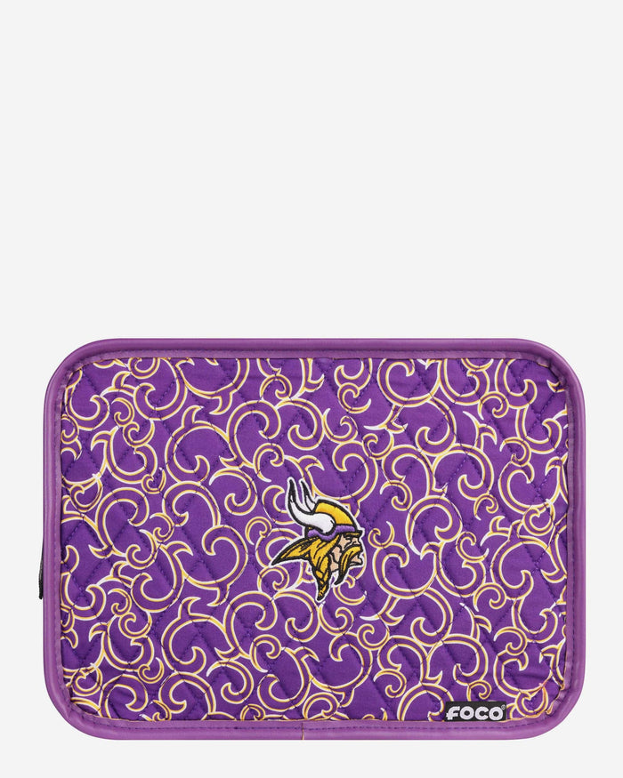 Minnesota Vikings Quilted Printed Cosmetic Bag FOCO - FOCO.com