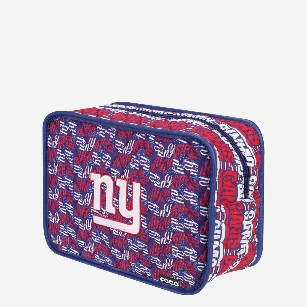 New York Giants Quilted Printed Cosmetic Bag FOCO - FOCO.com