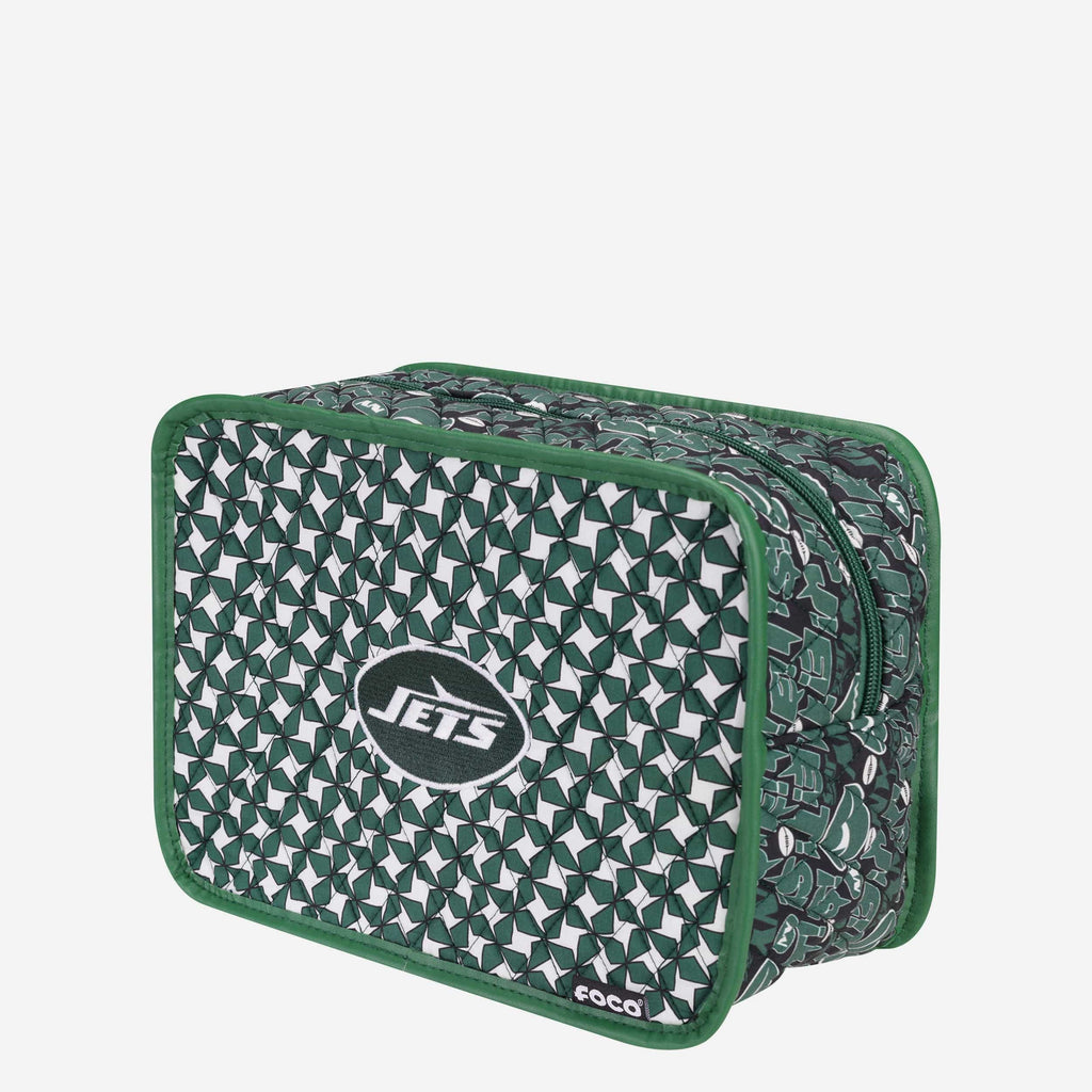 New York Jets Quilted Printed Cosmetic Bag FOCO - FOCO.com