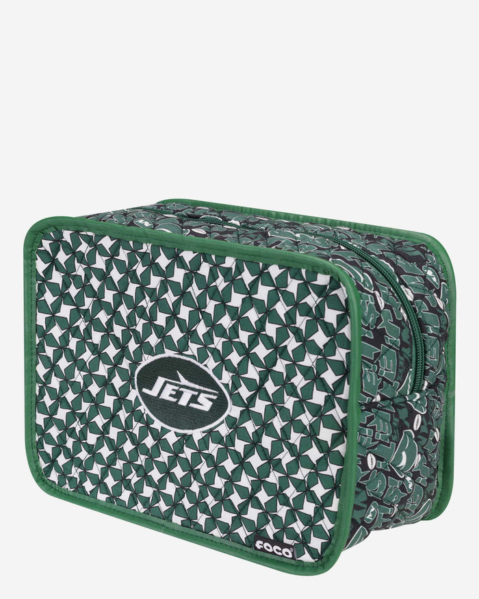 New York Jets Quilted Printed Cosmetic Bag FOCO - FOCO.com
