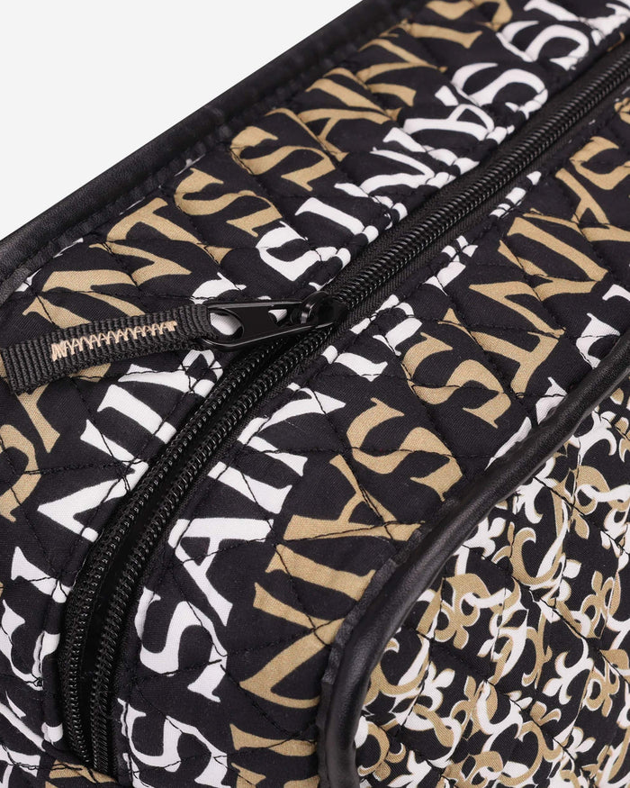 New Orleans Saints Quilted Printed Cosmetic Bag FOCO - FOCO.com