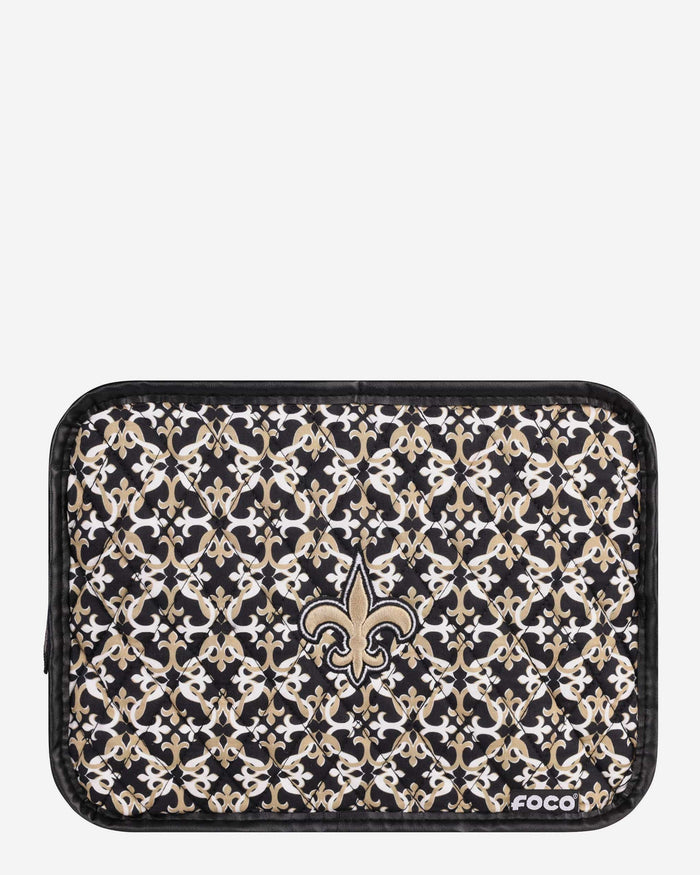 New Orleans Saints Quilted Printed Cosmetic Bag FOCO - FOCO.com