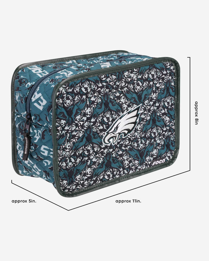 Philadelphia Eagles Quilted Printed Cosmetic Bag FOCO - FOCO.com