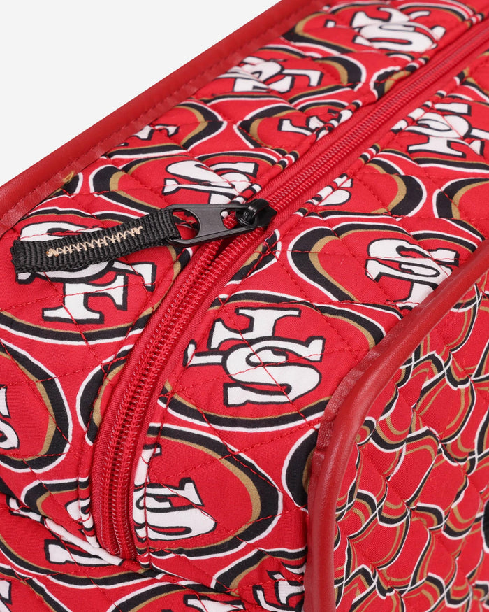 San Francisco 49ers Quilted Printed Cosmetic Bag FOCO - FOCO.com