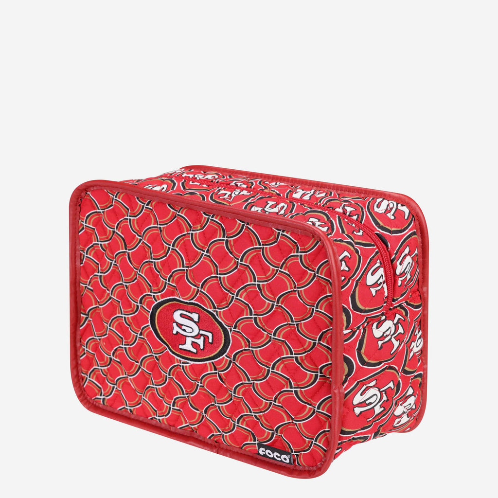 San Francisco 49ers Quilted Printed Cosmetic Bag FOCO - FOCO.com
