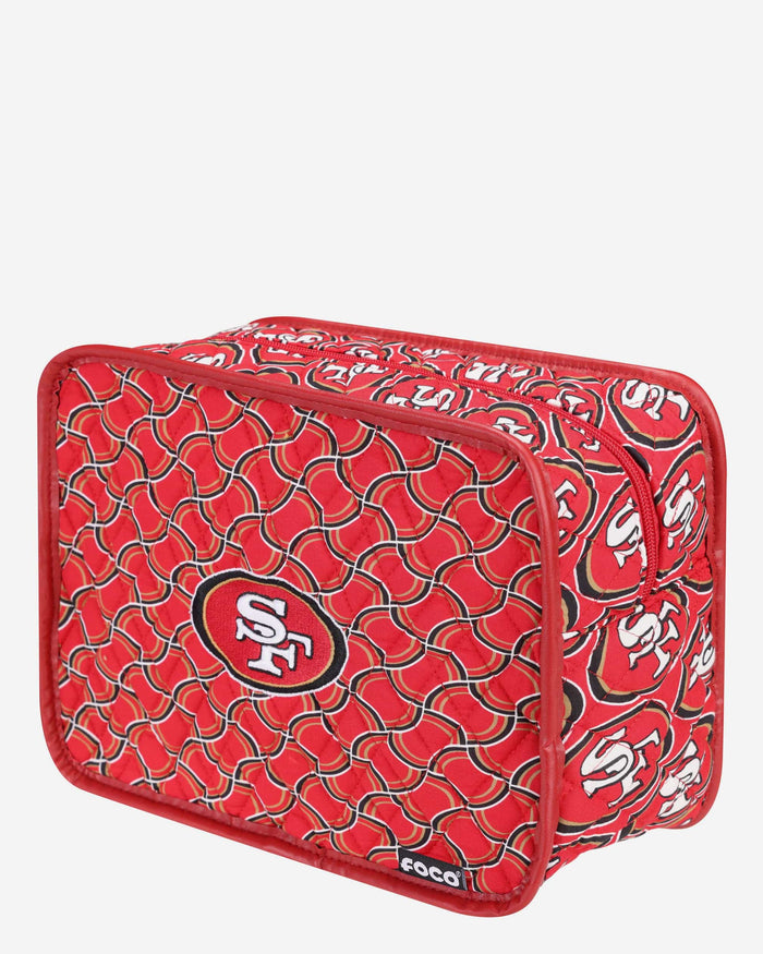San Francisco 49ers Quilted Printed Cosmetic Bag FOCO - FOCO.com