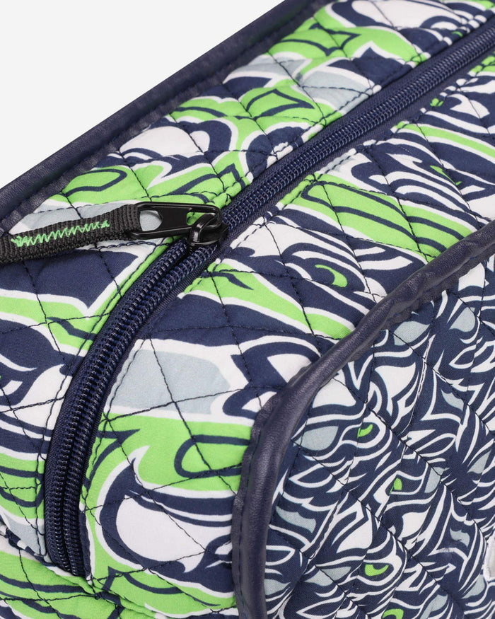 Seattle Seahawks Quilted Printed Cosmetic Bag FOCO - FOCO.com