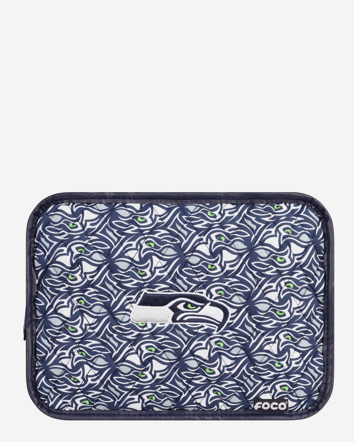 Seattle Seahawks Quilted Printed Cosmetic Bag FOCO - FOCO.com