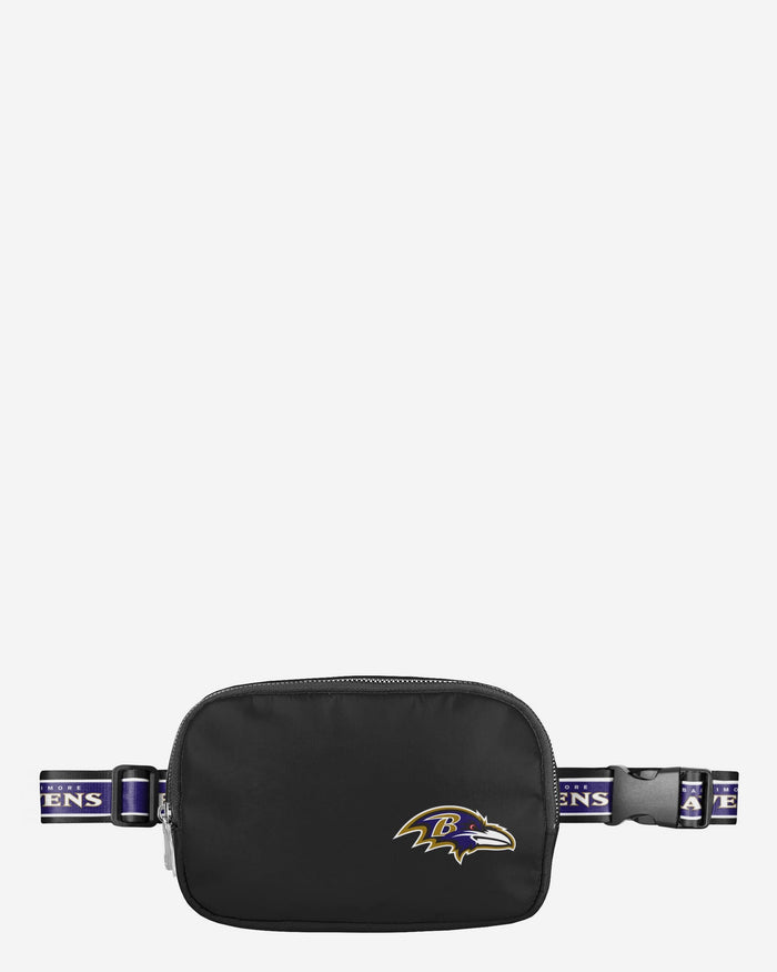 Baltimore Ravens Team Wordmark Crossbody Belt Bag FOCO - FOCO.com