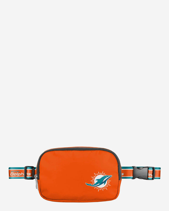 Miami Dolphins Team Wordmark Crossbody Belt Bag FOCO - FOCO.com