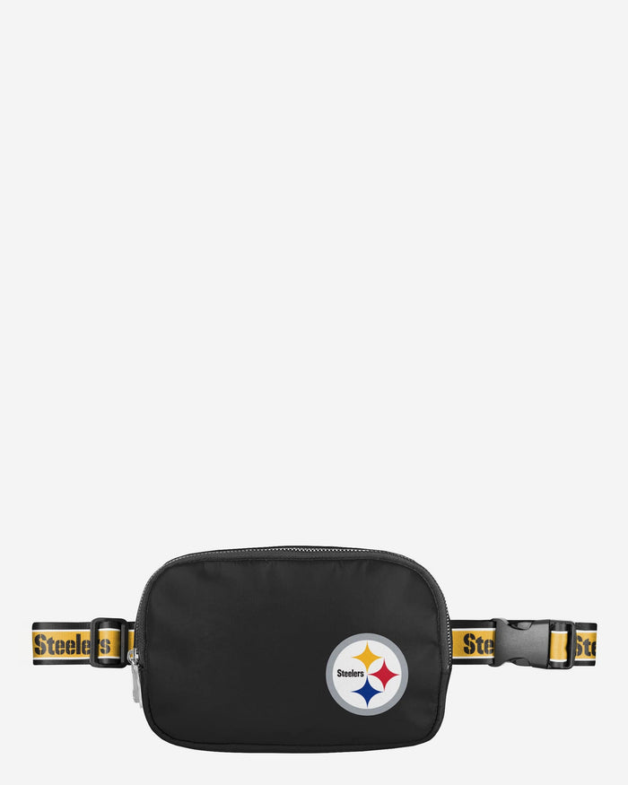 Pittsburgh Steelers Team Wordmark Crossbody Belt Bag FOCO - FOCO.com