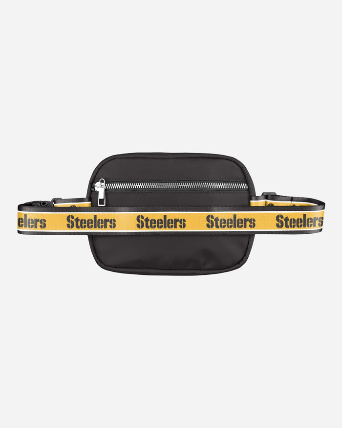 Pittsburgh Steelers Team Wordmark Crossbody Belt Bag FOCO - FOCO.com