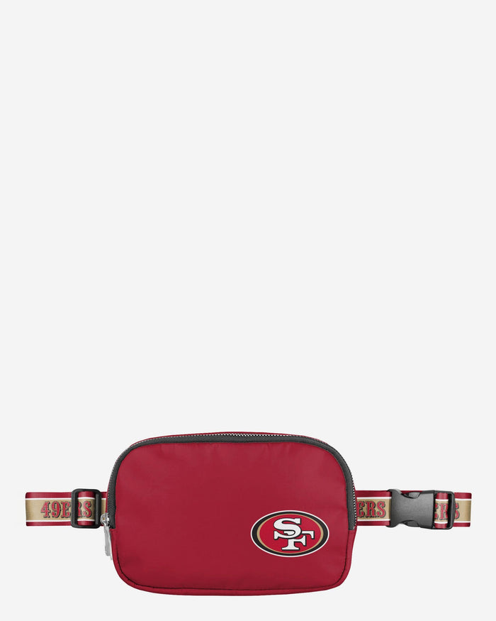 San Francisco 49ers Team Wordmark Crossbody Belt Bag FOCO - FOCO.com