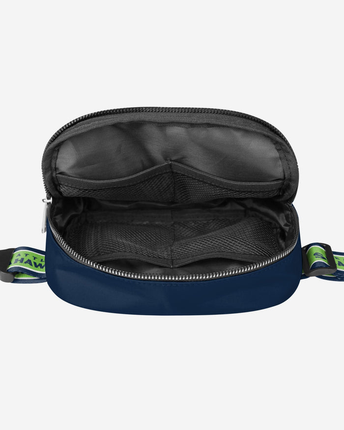 Seattle Seahawks Team Wordmark Crossbody Belt Bag FOCO - FOCO.com