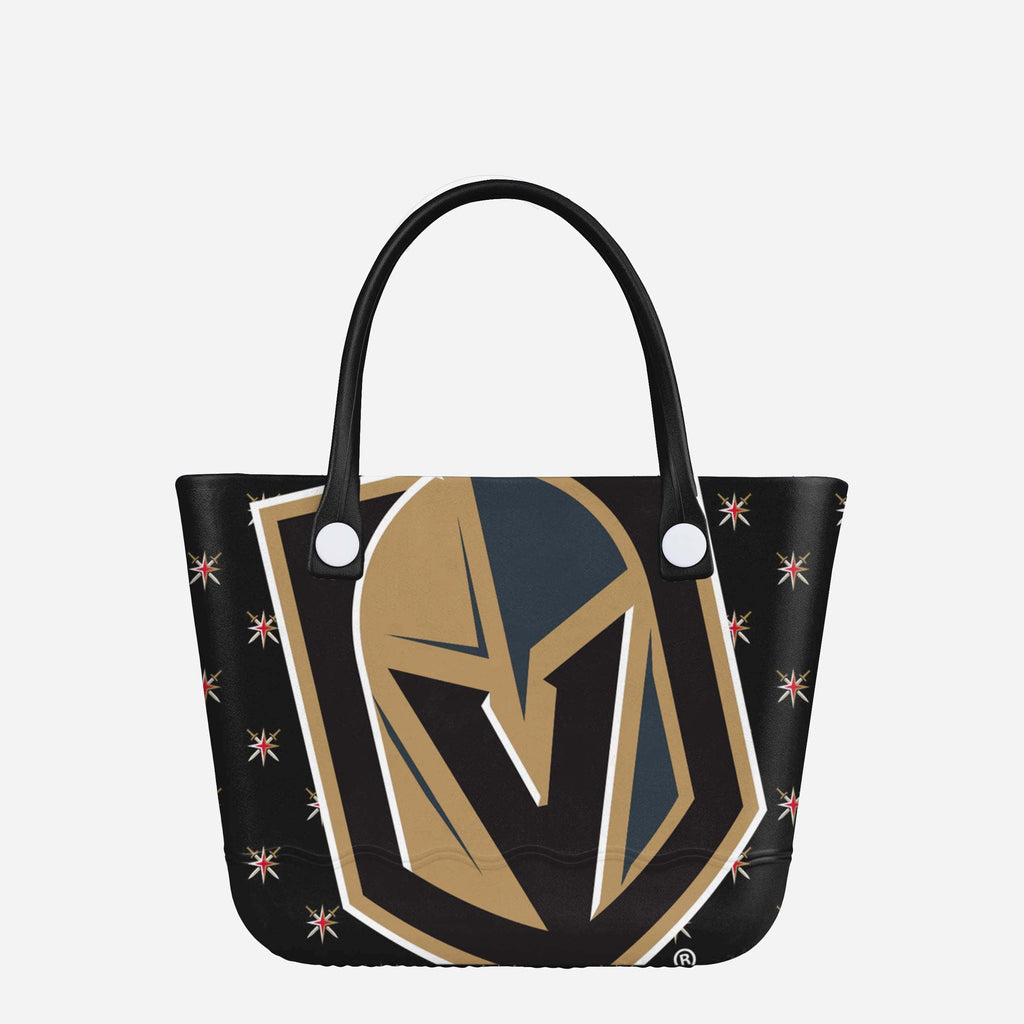 Vegas Golden Knights Big Logo Mini Print Tailgate Tote Bag FOCO - FOCO.com