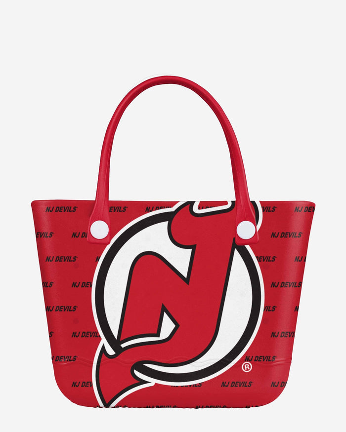 New Jersey Devils Big Logo Mini Print Tailgate Tote Bag FOCO - FOCO.com