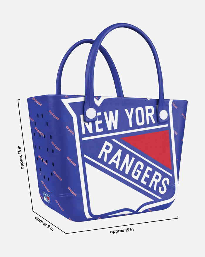 New York Rangers Big Logo Mini Print Tailgate Tote Bag FOCO - FOCO.com