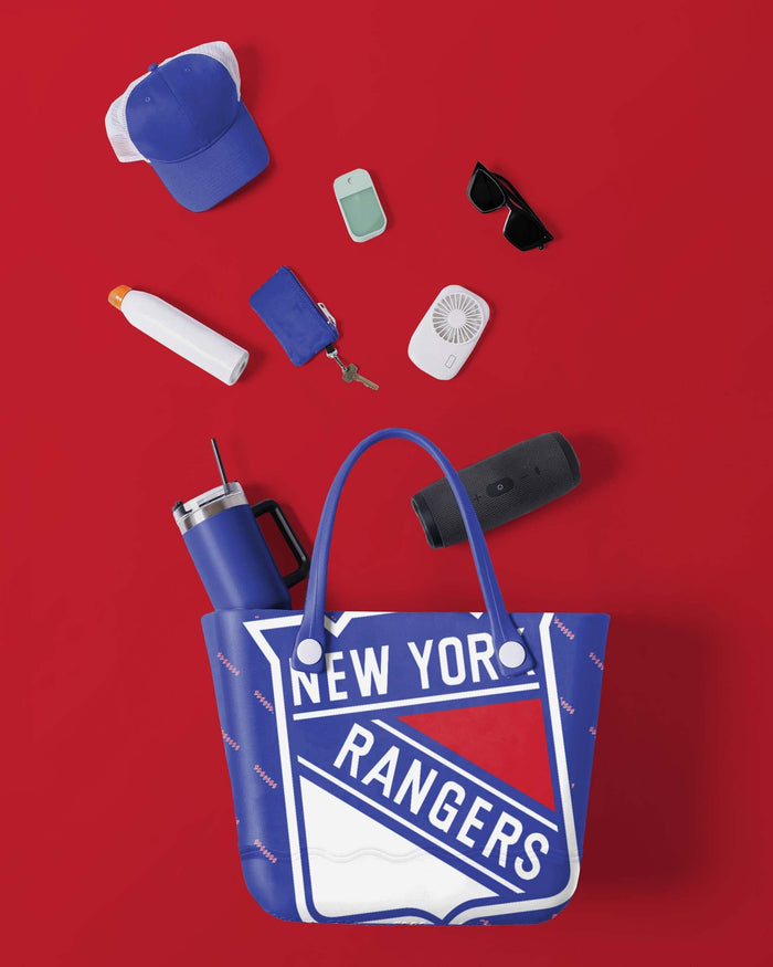 New York Rangers Big Logo Mini Print Tailgate Tote Bag FOCO - FOCO.com
